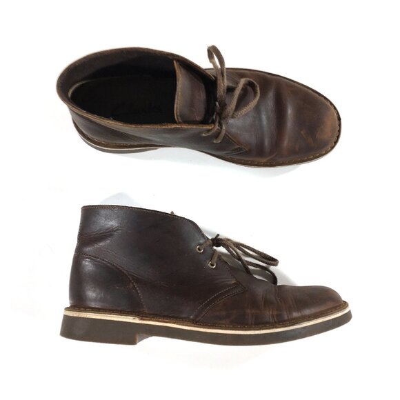 Clarks Desert Boots Mens Size 8.5 Brown Leather 15522 main image 7